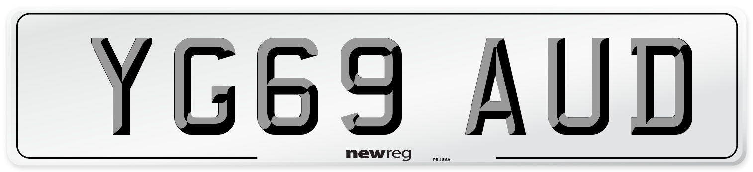 YG69 AUD Number Plate from New Reg